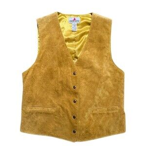 Vintage Crazy Horse Women’s Small Tan Suede Vest Adjustable Western